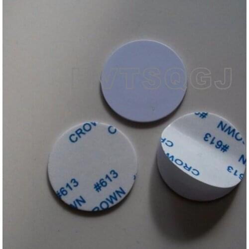 500pcs Free shipping 125khz pvc rewritable em4305 3m rfid coin tag/card