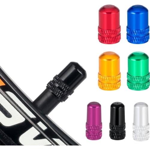 4pcs MTB Cycling Accessories Aluminium Alloy Dustproof Bicycle Valve Cap Tyre Air Caps Schrader Valve Valves Cover