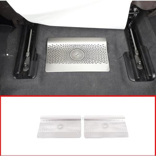 Car Interior Accessories For Mercedes-Benz GLE Class 350 400 W167 2020 Years ABS Silver Car Seat Under Air Outlet Frame Trim