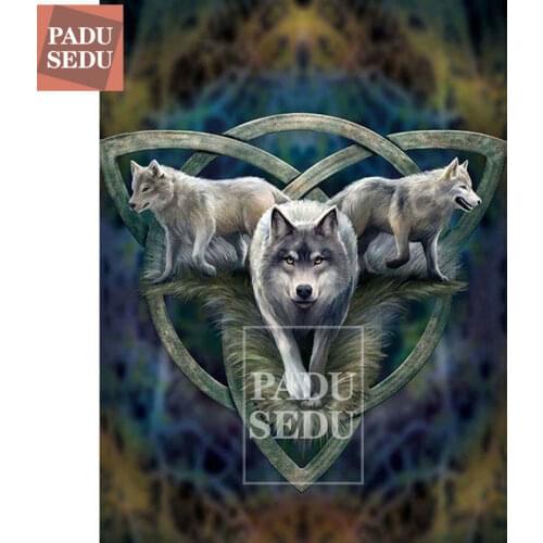 5d Wolves Diamond Mosaic Painting Full Square Animal Wolf Picture Cross Stitch Diamond Embroidery Animals Hobby Wall Decoration