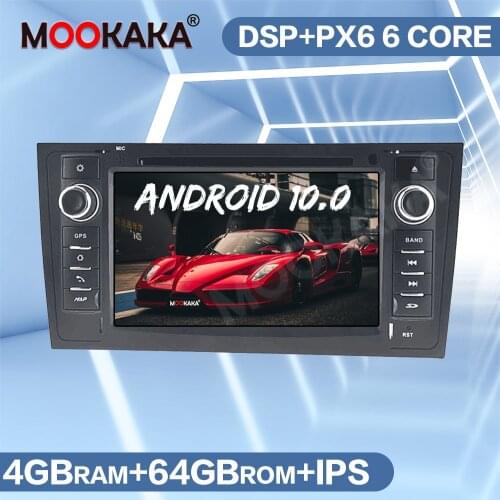 Android 10.0 PX6 Auto Stereo Car GPS Navigation For Audi A6 4B C5 1997-2005 Radio Multimedia DVD Player Head Unit Audio Carplay