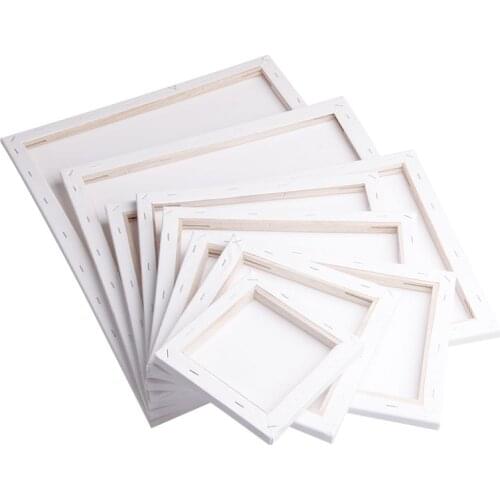 White Blank Square Artist Canvas Wooden Board Frame For Primed Oil Acrylic Paint