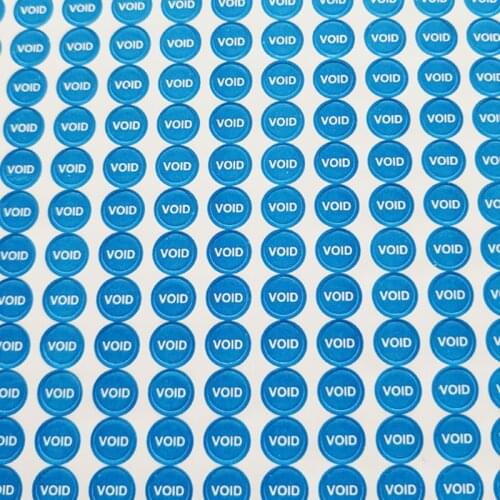Free Shipping Wholesale 5mm Eggshell Tamper Proof Paper Void Sealing Warranty Sticker