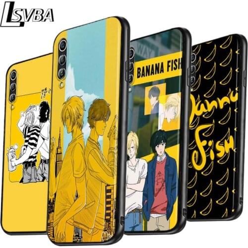 Anime Cartoon Banana Fish Anti-fall Phone Case for Samsung Galaxy A90 A80 A70S A60 A50S A40 A20E A20 A10S Soft Black Cover