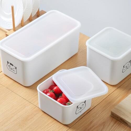 Refrigerator Fresh-Keeping Box Food Grade Fruit Food Lunch Box Kitchen Microwave Oven Sealed Box With Lid