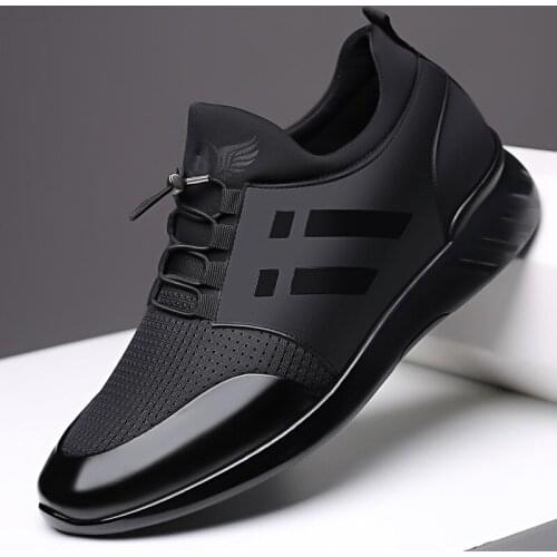 Increasing British Shoes New Breathable Summer Casual Sneakers Big Size Office Shoes Men