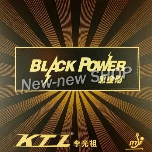 KTL BLACKPOWER (Golden Cake Sponge + Strong Friction Rubber) Black Pips-in Table Tennis (PingPong) Rubber