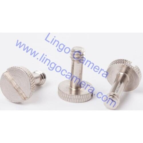 LL1479 Stainless Steel Silver 1/4" Screw For Camera Tripod Monopod Quick Release Plate