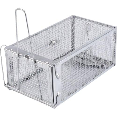 1pc Iron Sensitive Rat Trap Rat Catcher Cage for Chipmunks Rats Hamsters Similar-sized Live Rodents