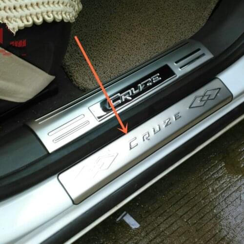 Stainless steel door sill strip for chevrolet cruze 2009 10 11-13 Threshold trim car styling welcome pedal Scuff plate cover