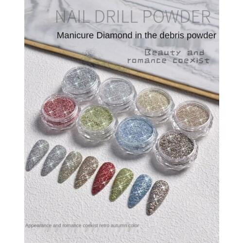 New Nail Powder, Nail Powder, Diamond Powder, Crystal Powder, Nail Powder