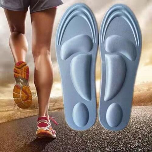 2pairs Sponge Insoles Men Women Pain Relief Soft 4D Memory Foam Orthopedic Insoles Shoes Flat Feet Arch Support Insole Sport Pad