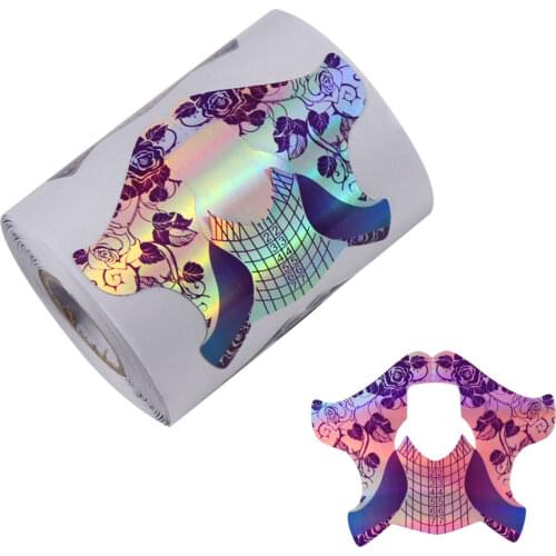 Plastic Form For Nails Extensions Acrylic Builder Gel Forms Sculpting Guide Stencil Quick Extend Nail Tools