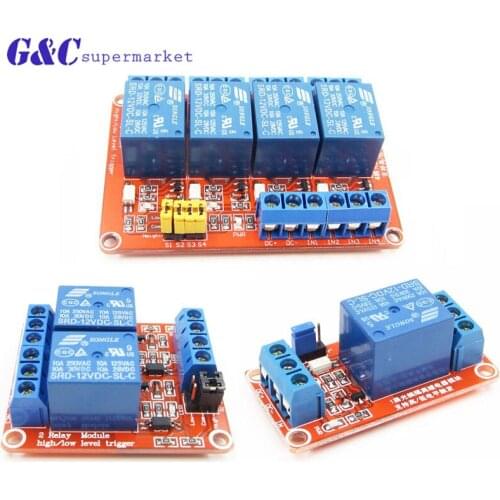 1CH/2CH/4CH Module Board With Optokoppler H/L Level Triger 5/9/12/24V B2SA