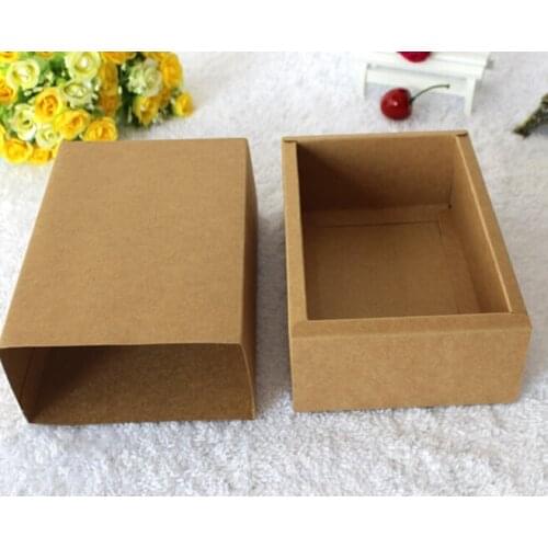 26.2*18.2*5.2CM Large Kraft Paper Gift Box Kraft Cardboard Box Black Cosmetic Jewelry White Paper Box for T shirt