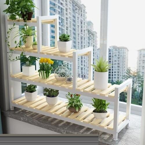 Pot Varanda Plantenrekken Stojaki Soporte Plantas Interior Indoor Stand Balcony Flower Dekoration Stojak Na Kwiaty Plant Shelf
