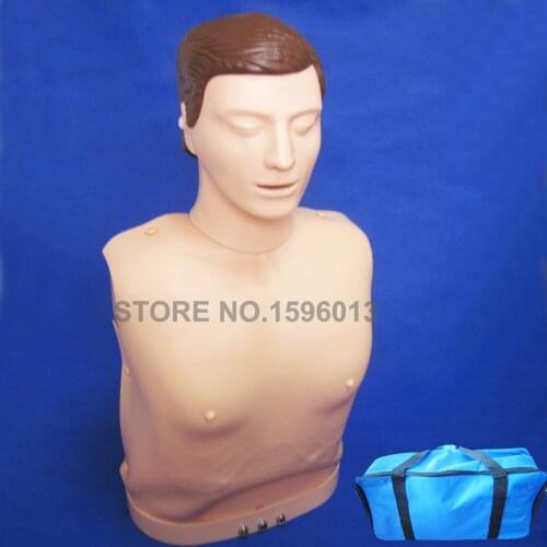 Half Body CPR Training Manikin First aid Model Rescue Dummy with Warning Lights