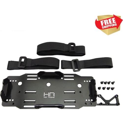 Radio control RC aluminum battery tray set with receiver box mount enable for Arrma Kraton option upgrade parts