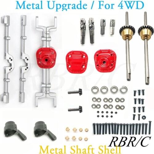 RBR/C MN 4X4 Four-Wheel Drive Off-Road 1:12 RC Remote Control Car Metal Front And Rear Axle Differential Assembly Upgrade Parts