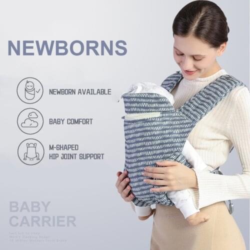 Adjustable Baby Carrier Wrap Newborn Sling Breathable Multifunctional Front Facing Baby Sling Kangaroo Infant Activity Gear