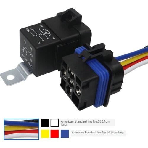 40A Automobile Car Relay 4-foot 5-foot 12V/24VDC Waterproof High Quality Copper Coil silver alloy contact 10pc/lot