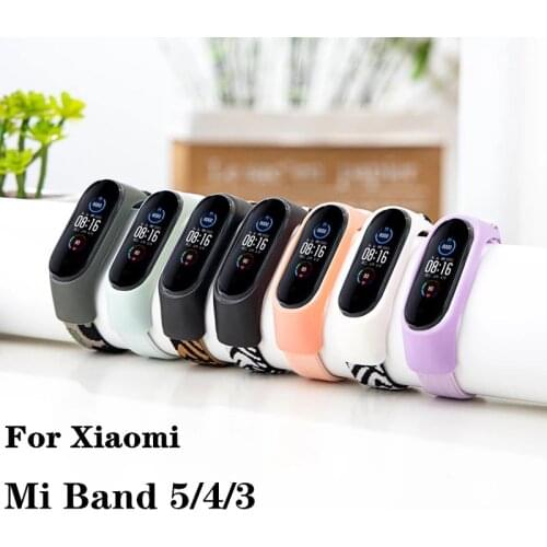 New Style Nylon Strap For Xiaomi Mi Band 5 mi band 4 3 Elastic Watch Replacement Strap For Xaiomi Mi Band 5 4 Wristband Bracelet