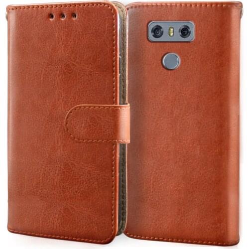 Luxury Vintage Case For LG G6 Case Flip Leather Cover For LG G6 H870 H873 H870DS Wallet Silicone TPU Card Holder