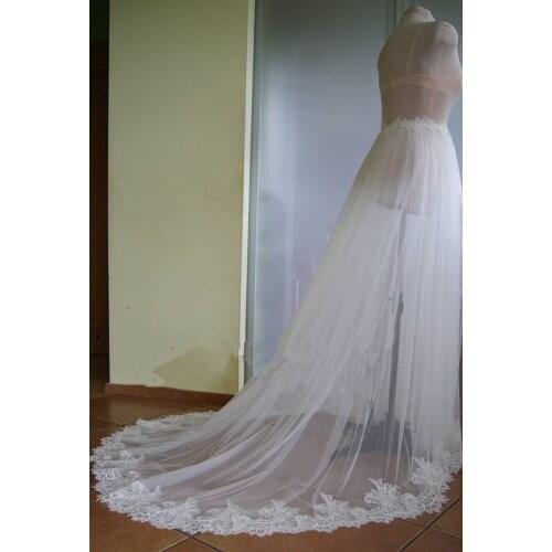 Detachable train, Detachable skirt, Weddng dress with detachable train, lace Tulle train, Removable train, Removable tulle skirt