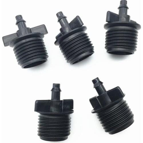 200 PCS Garden Male Connector 1/2'' to 4/7mm hose Pipe Connector Irrigation Fittings For Automatic watering Accessories
