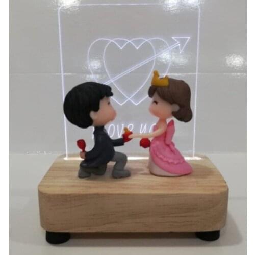 Modern İstoc Trend Luminous Glass Sitting In Front Of the Valentine Biblosu trinket baratija حلية орнаментальный