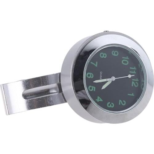 Glow In Dark Clock Motorcycle Alluminum Alloy Dial Mini for Mounting Bicycle