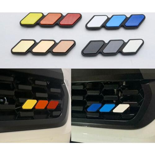 Three-color Grille Badge Emblem Sticker Decals Nameplate Car Styling for Toyota TRD Tacoma 4Runner Tundra Rav4 Highlander