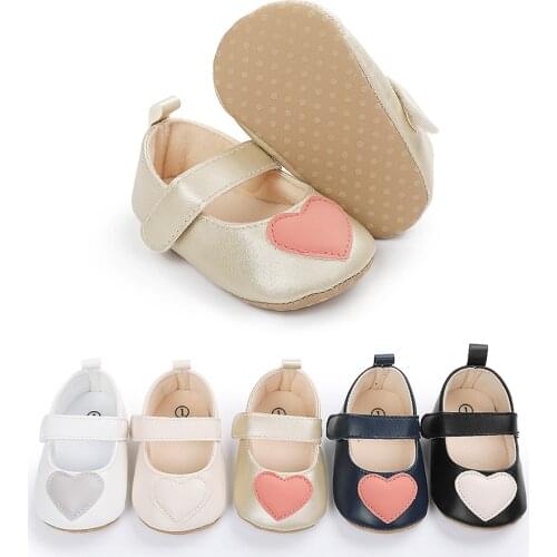 Baby Shoes Red Heart Newborn Pink Girls Infant Shoes Prewalkers Crib Shoes Nonslip 2021New SandQ Baby Sweet