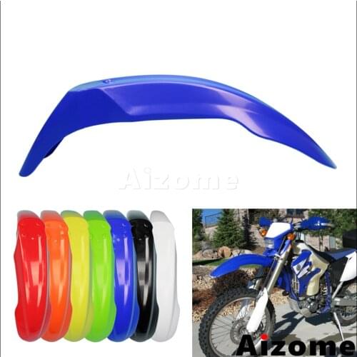Universal Dirt Bike Off Road Front Fender Blue Motocross Front Mud Guard Mudguard For Yamaha WR250F WR450F YZ XT TTR225 TTR230