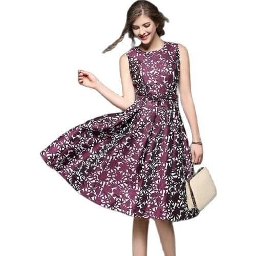 BunniesFairy 2021 Spring New Arrival Royal Style Luxury Floral Embroidery O Neck Jacquard Dress Women Robe Vestidos de Fiesta
