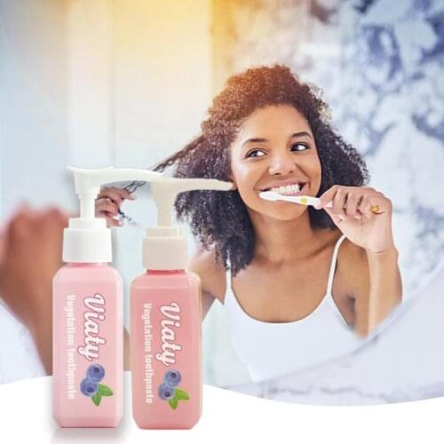 30ml/100ml Natural Blueberry Press Toothpaste Baking Soda Stain Remover Teeth Whitening Toothpaste Oral Care Fight Bleeding Gums