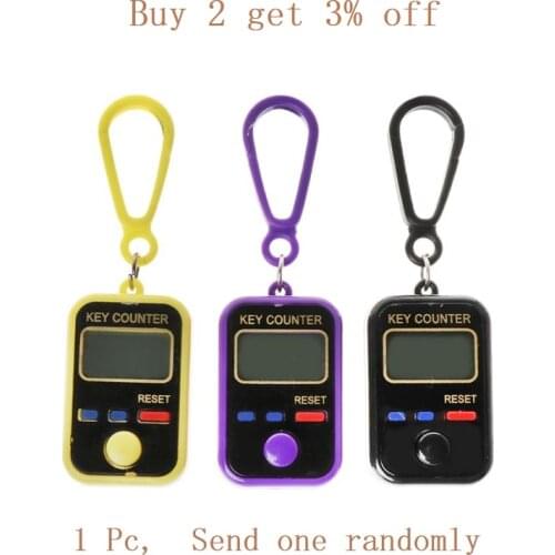 LCD Digit Electronic Tally Counter 0-99999 Keychain Finger Counter For Sewing Knitting Weave Tool Y98E
