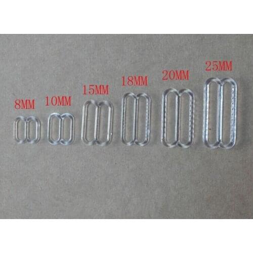2018 Time-limited Promotion Belt Buckles Buckle Bra Clasp Rings Slides 08 Transparent Paper Chest 100sets(100rings+100slides)