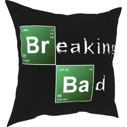 Breaking Bad Walter White Chemistry Pillowcase Home Decor TV Cushion Cover Throw Pillow for Sofa Polyester Double-sided Printing