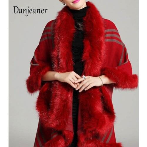 DANJEANER Womens Winter Ponchos