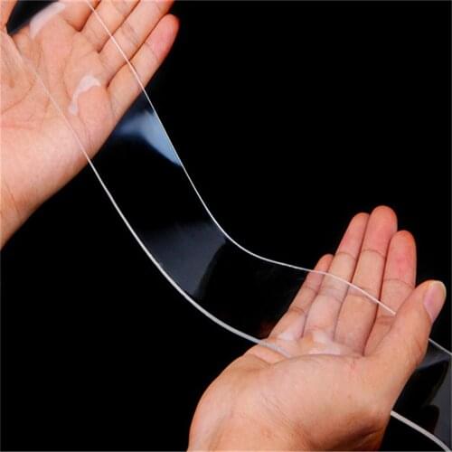 2 mm Thick Nano Double-Sided Tape Water Proof No Trace Clean Home Self-Adhesive Tapes Washable Reuse Kitchen Accessories Tools