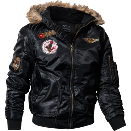 Eagle Crown Men's Hoodies With Fur