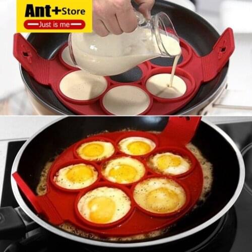 Pancake mold Maker Nonstick Cooking Tool Round Heart Pancake Maker Egg Cooker Pan Flip Eggs Mold Kitchen Baking Accessories