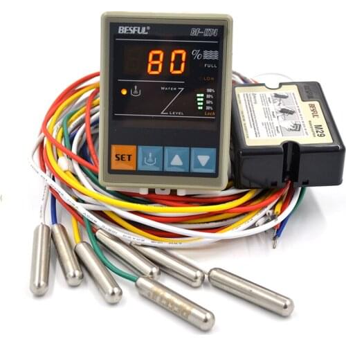 Intelligent digital display water level controller liquid level switch Fully automatic 220V water tank water display Bihe BF-KT4