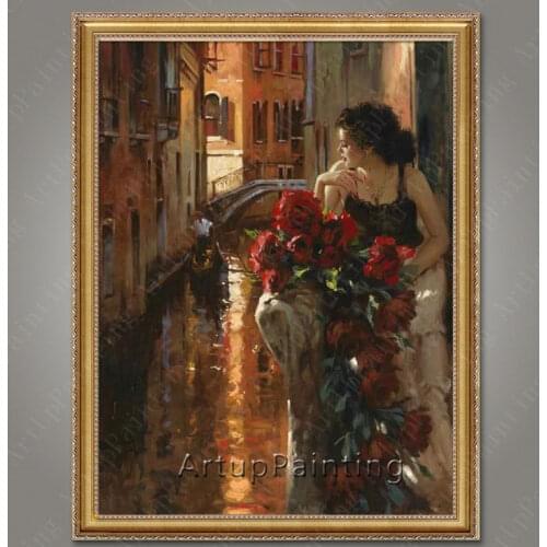 Spanish Flamenco Dancer painting latina woman Oil painting on canvas hight Quality Hand-painted Painting latina 33