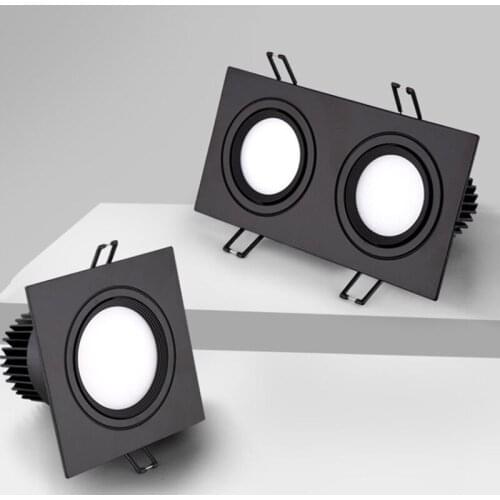 Square LED COB Spot lights Ceiling lamp Dimmable 7W10W 2x7W 2x10W recessed Downlights LED Panel light indoor lighting