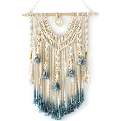 Macrame Wall Hanging DreamCatcher hanging decoration Large wall Decor Bohemia Woven Tapestry Home Decor Childrens room decor