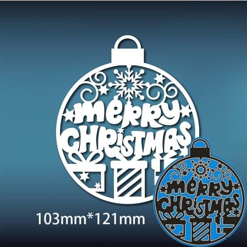 Metal Cutting Dies MERRY CHRISTMAS New for decor card DIY Scrapbooking stencil Paper Album template Dies 103*121mm