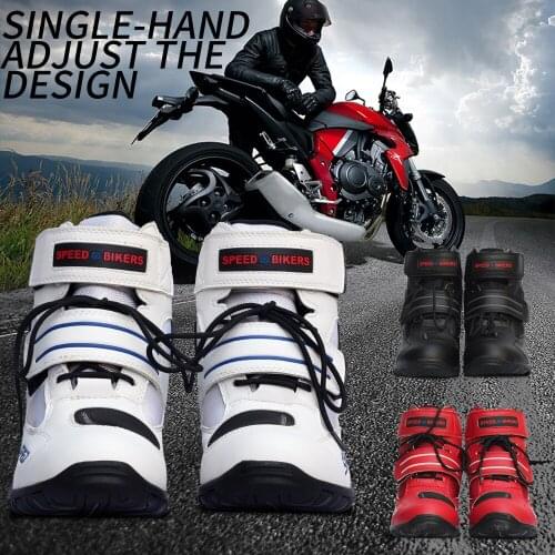 Riding Tribe professional motorcycle boots men racing motorbike boots botas motorcycles moto riding shoes Size 38-45 black A005