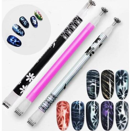 New 1pcs Nail Art Tool Magnet Pen DIY Magic 3D Magnetic Cats Eyes UV Gel Nail Polish Cat Eye Magnet Nail Art DIY Tools & #HTB09